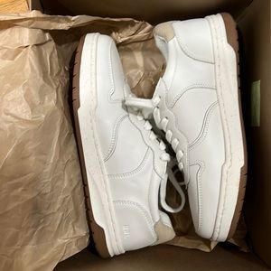 Madewell court low top sneakers in nappa leather